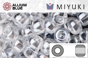MIYUKI Round Rocailles Seed Beads (RR11-0160) 11/0 Small - Crystal Luster