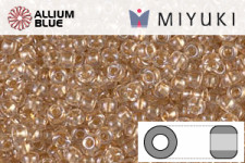 MIYUKI Round Seed Beads (RR11-0234) - Crystal Lined Gold Luster