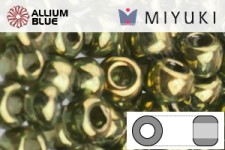 MIYUKI Round Seed Beads (RR11-0307) - Green Gold raster