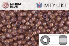 MIYUKI Round Rocailles Seed Beads (RR11-0337) 11/0 Small - Peach Lined Amethyst