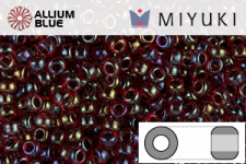 MIYUKI Round Seed Beads (RR11-0367) - Garnet Lined Ruby AB
