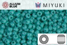 MIYUKI Round Seed Beads (RR11-0412) - Opaque Turquoise Green