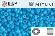MIYUKI Round Seed Beads (RR11-0413) - Opaque Turquoise Blue
