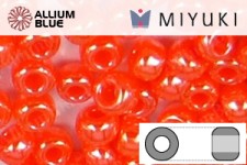 MIYUKI Round Seed Beads (RR11-0424) - Opqaue Orange Luster