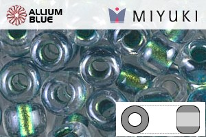 MIYUKI Round Rocailles Seed Beads (RR11-3205) 11/0 Small - Magic Emerald Marine Lined Crystal