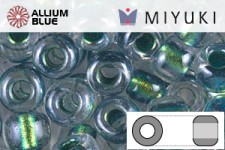 MIYUKI丸シードビーズ (RR11-3205) 丸小ビーズ 11/0 - Magic Emerald Marine Lined Crystal
