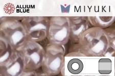 MIYUKI Round Rocailles Seed Beads (RR11-3502) 11/0 Small - Transparent Light Tan Luster