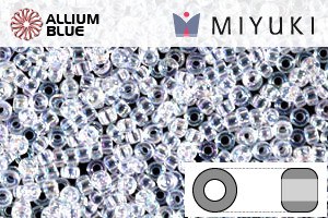 MIYUKI Round Rocailles Seed Beads (RR15-0250) 15/0 Extra Small - Crystal AB