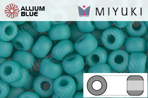 MIYUKI Round Rocailles Seed Beads (RR6-0412F) 6/0 Extra Large - Matte Opaque Turquoise Green