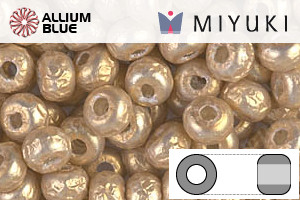 MIYUKI Round Rocailles Seed Beads (RR6-3953) 6/0 Extra Large - Baroque Pearl Gold