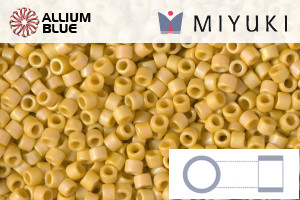 MIYUKI Delica® Seed Beads (DB2302) 11/0 Round - Matte Opaque Glazed Citron AB
