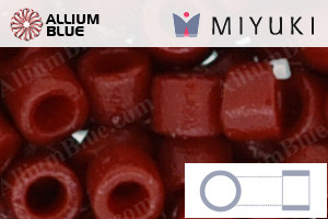 MIYUKI Delica® Seed Beads (DB2354) 11/0 Round - Duracoat Opaque Dyed Shanghai Red
