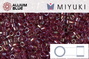 MIYUKI Delica® Seed Beads (DB2375) 11/0 Round - Inside Dyed Red