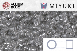 MIYUKI Delica® Seed Beads (DB2393) 11/0 Round - Inside Dyed Silver