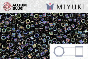 MIYUKI Delica® Seed Beads (DBC0005) 11/0 Hex Cut - Metallic Variegated Blue Iris