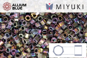 MIYUKI Delica® Seed Beads (DBC0541) 11/0 Hex Cut - Palladium Spectrum Gold