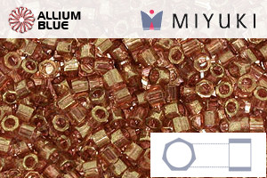 MIYUKI Delica® Seed Beads (DBMC0115) 10/0 Hex Cut Medium - Topaz Gold Luster