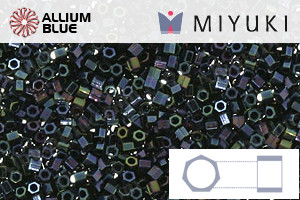 MIYUKI Delica® Seed Beads (DBSC0002) 15/0 Hex Cut Small - Metallic Dark Blue Iris