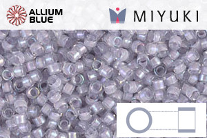 MIYUKI Delica® Seed Beads (DB0080) 11/0 Round - Pale Violet Lined Crystal Luster