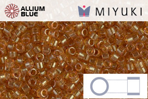 MIYUKI Delica® Seed Beads (DB0119) 11/0 Round - Transparent Honey Luster
