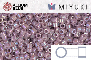 MIYUKI Delica® Seed Beads (DB0158) 11/0 Round - Opaque Mauve AB