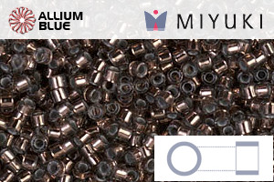 MIYUKI Delica® Seed Beads (DB0184) 11/0 Round - Silver Lined Dark Bronze