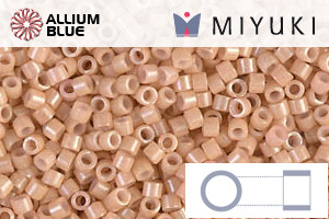 MIYUKI Delica® Seed Beads (DB0208) 11/0 Round - Opaque Tan Luster