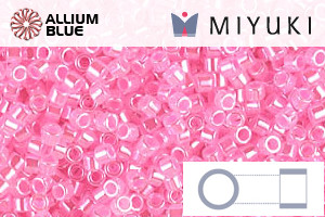 MIYUKI Delica® Seed Beads (DB0246) 11/0 Round - Dark Cotton Candy Pink Ceylon