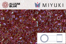 MIYUKI Delica® Seed Beads (DB1712) 11/0 Round - Mint Pearl Lined Pink Mist