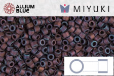 MIYUKI Delica® Seed Beads (DB0312) 11/0 Round - Matte Metallic Dark Raspberry Iris