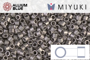 MIYUKI Delica® Seed Beads (DB0321) 11/0 Round - Matte Nickel Plated