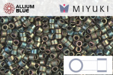 MIYUKI Delica® Seed Beads (DB0324) 11/0 Round - Matte Metallic Patina Iris