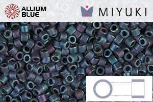 MIYUKI Delica® Seed Beads (DB0325) 11/0 Round - Matte Metallic Blue Iris