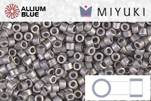 MIYUKI Delica® Seed Beads (DB0338) 11/0 Round - Matte Palladium Plated