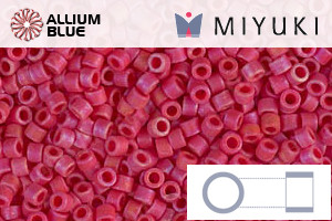 MIYUKI Delica® Seed Beads (DB0362) 11/0 Round - Matte Opaque Red Luster