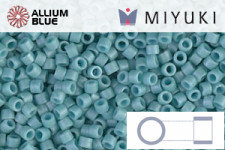 MIYUKI Delica® Seed Beads (DB0375) 11/0 Round - Matte Opaque Turquoise Blue Luster