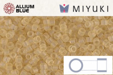 MIYUKI Delica® Seed Beads (DB0382) 11/0 Round - Matte Transparent Pale Topaz