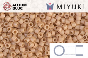 MIYUKI Delica® Seed Beads (DB0389) 11/0 Round - Matte Opaque Light Terracotta