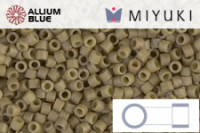 MIYUKI Delica® Seed Beads (DB0390) 11/0 Round - Matte Opaque Green Tea