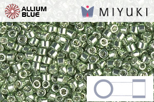 MIYUKI Delica® Seed Beads (DB0413) 11/0 Round - Galvanized Moss Green