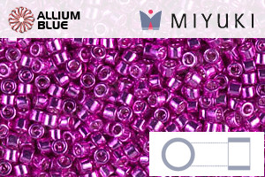 MIYUKI Delica® Seed Beads (DB0422) 11/0 Round - Galvanized Fuschia