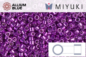 MIYUKI Delica® Seed Beads (DB0431) 11/0 Round - Galvanized Magenta
