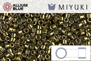MIYUKI Delica® Seed Beads (DB0456) 11/0 Round - Galvanized Olive