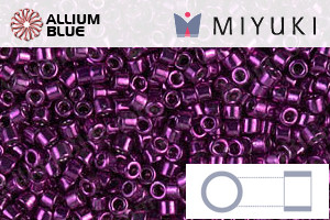 MIYUKI Delica® Seed Beads (DB0463) 11/0 Round - Galvanized Dark Magenta