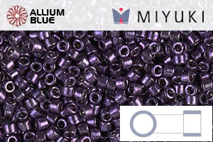 MIYUKI Delica® Seed Beads (DB0464) 11/0 Round - Galvanized Eggplant