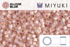 MIYUKI Delica® Seed Beads (DB0624) 11/0 Round - Dyed Light Rose Silver Lined Alabaster