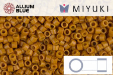 MIYUKI Delica® Seed Beads (DB0653) 11/0 Round - Dyed Opaque Pumpkin