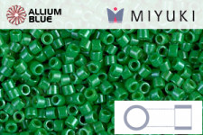 MIYUKI Delica® Seed Beads (DB0655) 11/0 Round - Dyed Opaque Kelly Green