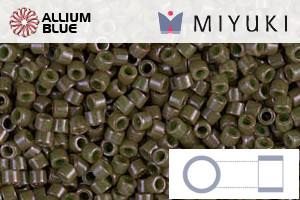 MIYUKI Delica® Seed Beads (DB0657) 11/0 Round - Dyed Opaque Olive Drab