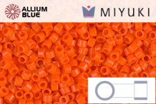 MIYUKI Delica® Seed Beads (DB0873) 11/0 Round - Matte Opaque Vermillion Red AB